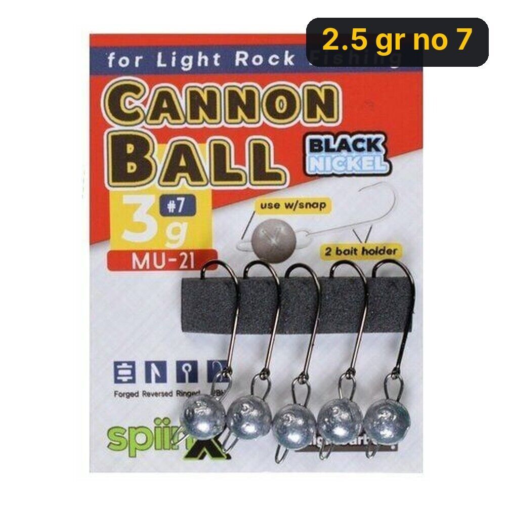 Spiinx Cannon Ball Jighead Ham 2.5 gr no 7