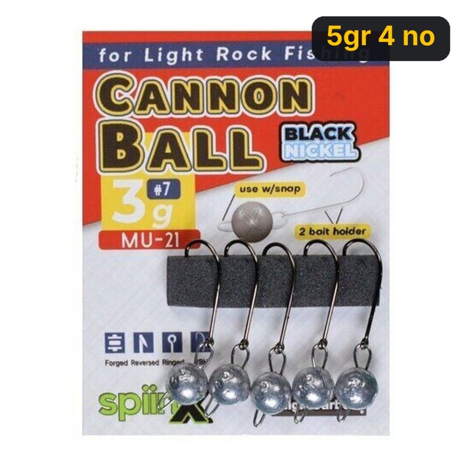 Spiinx Cannon Ball Jighead Ham 5gr 4 no