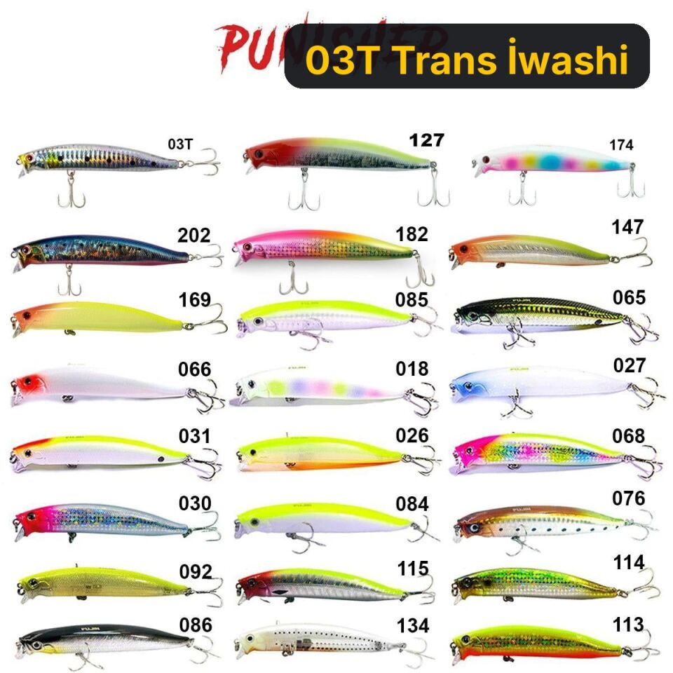 Fujin Punisher 105mm 16gr Maket Balık 03T Trans Iwashi