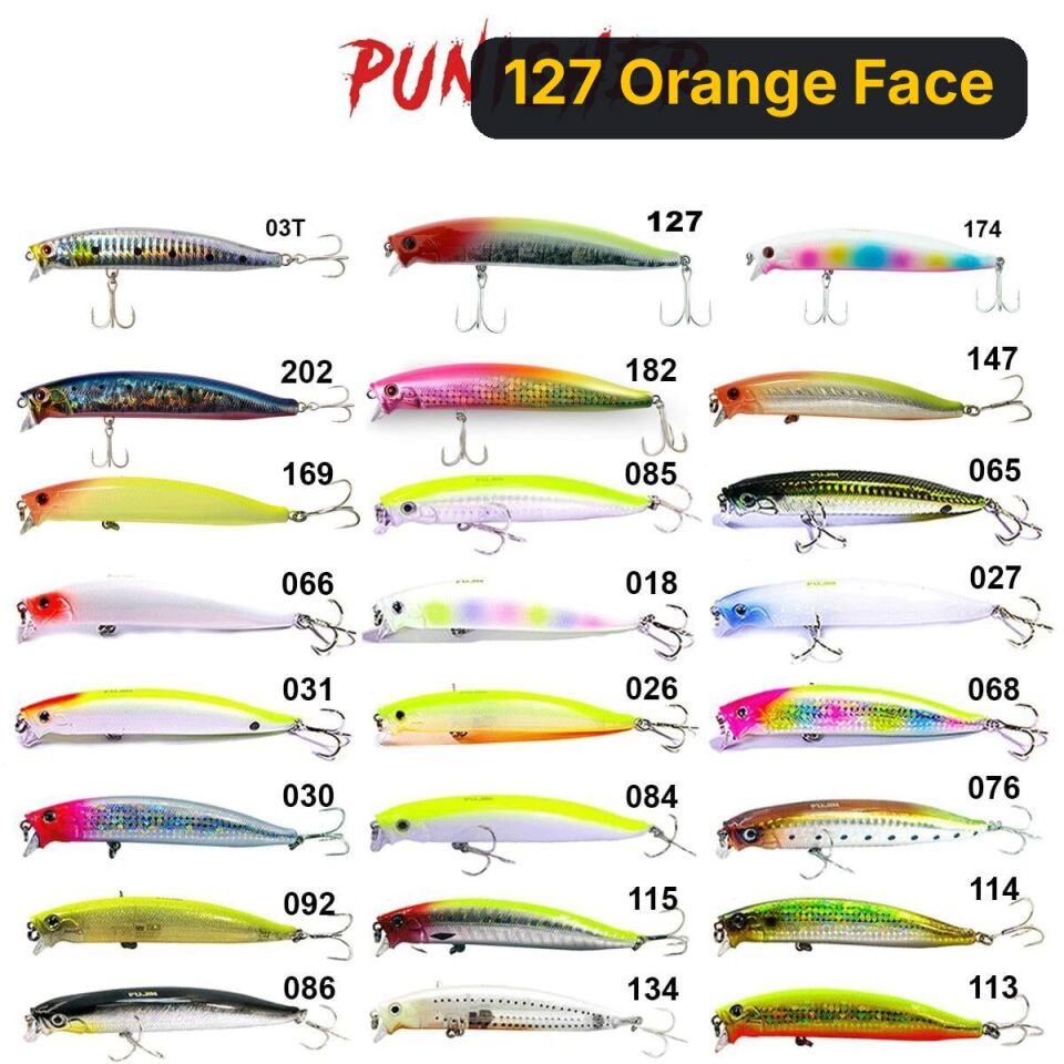 Fujin Punisher 105mm 16gr Maket Balık 127 Orange Face