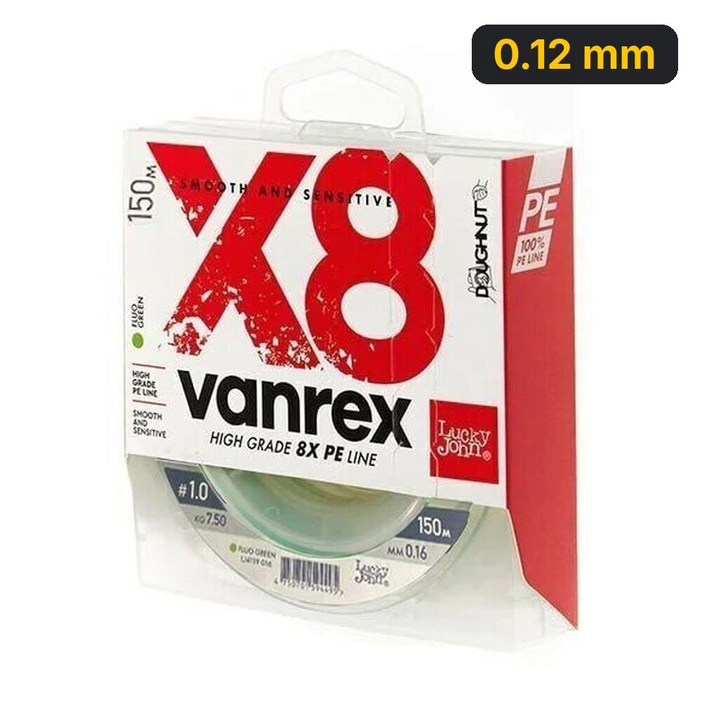 Lucky John Vanrex Pe Örgü X8 Fluo Yeşil 150M 0.12 mm