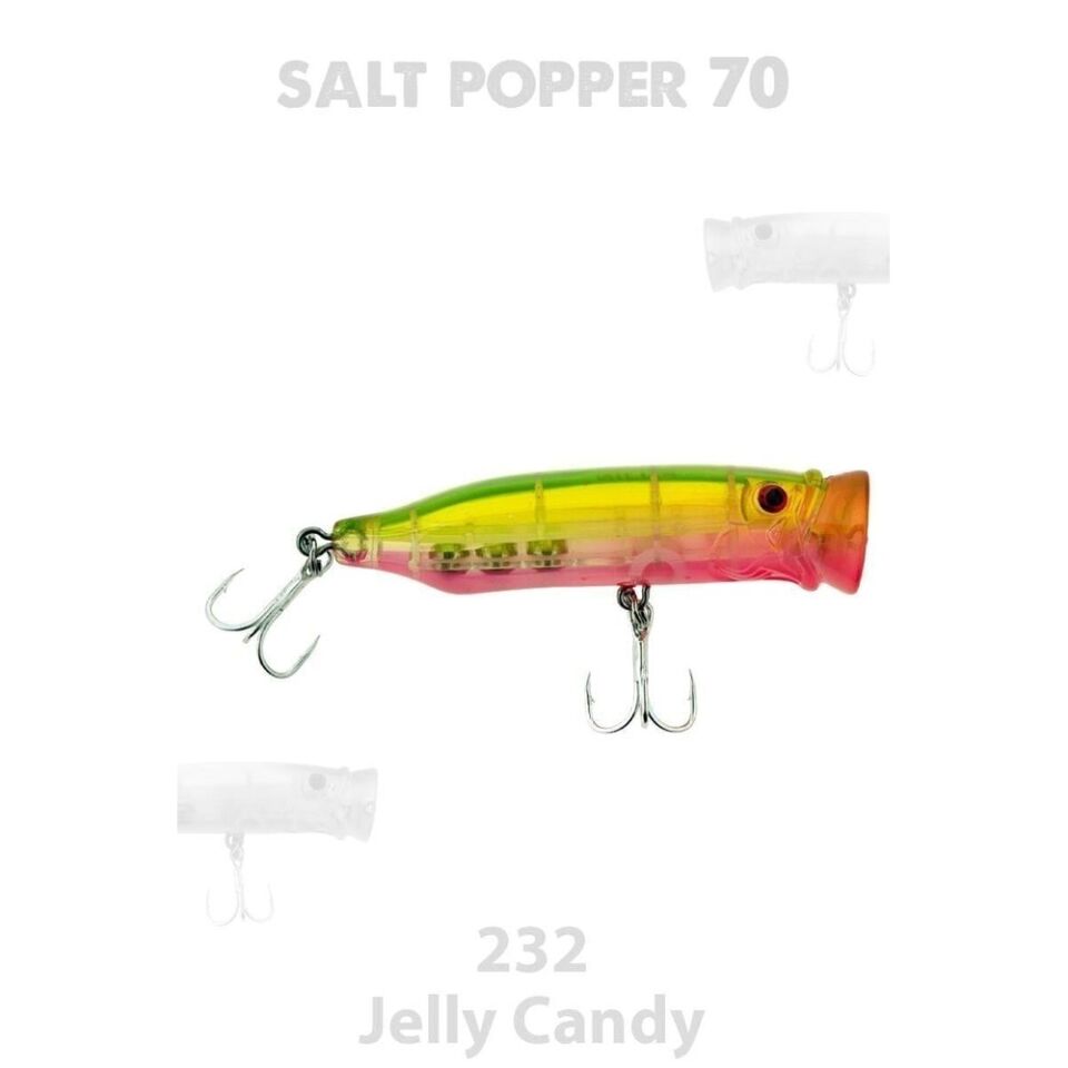 Fujin Salt Popper 70mm 9.5gr Su Üstü Maket Balık 232 Jelly Candy