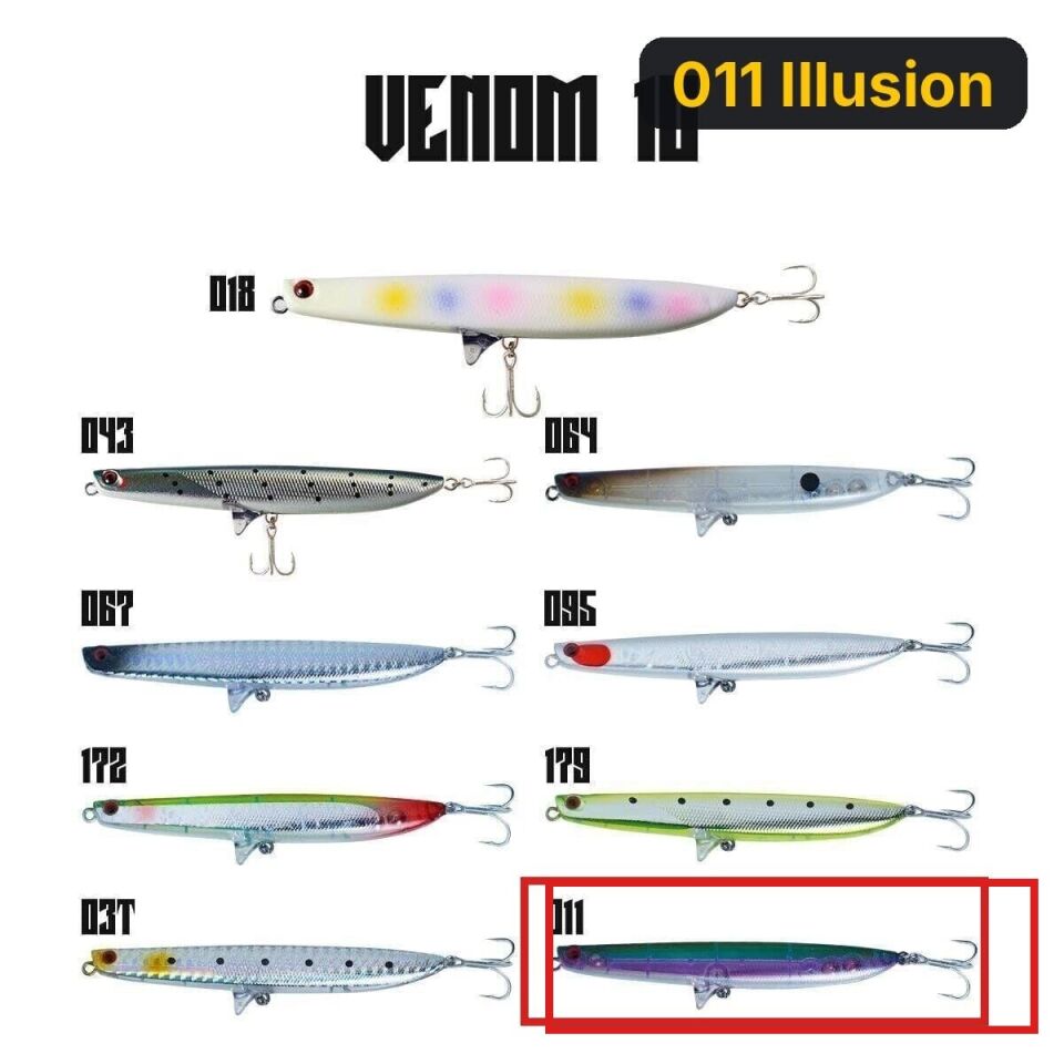 Fujin Venom 10 10.5gr 10cm Maket Balık 011 Illusion