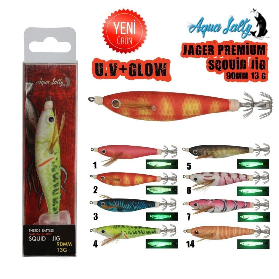 Jager Squid Jig Kalamar Zokası 90mm 13Gr