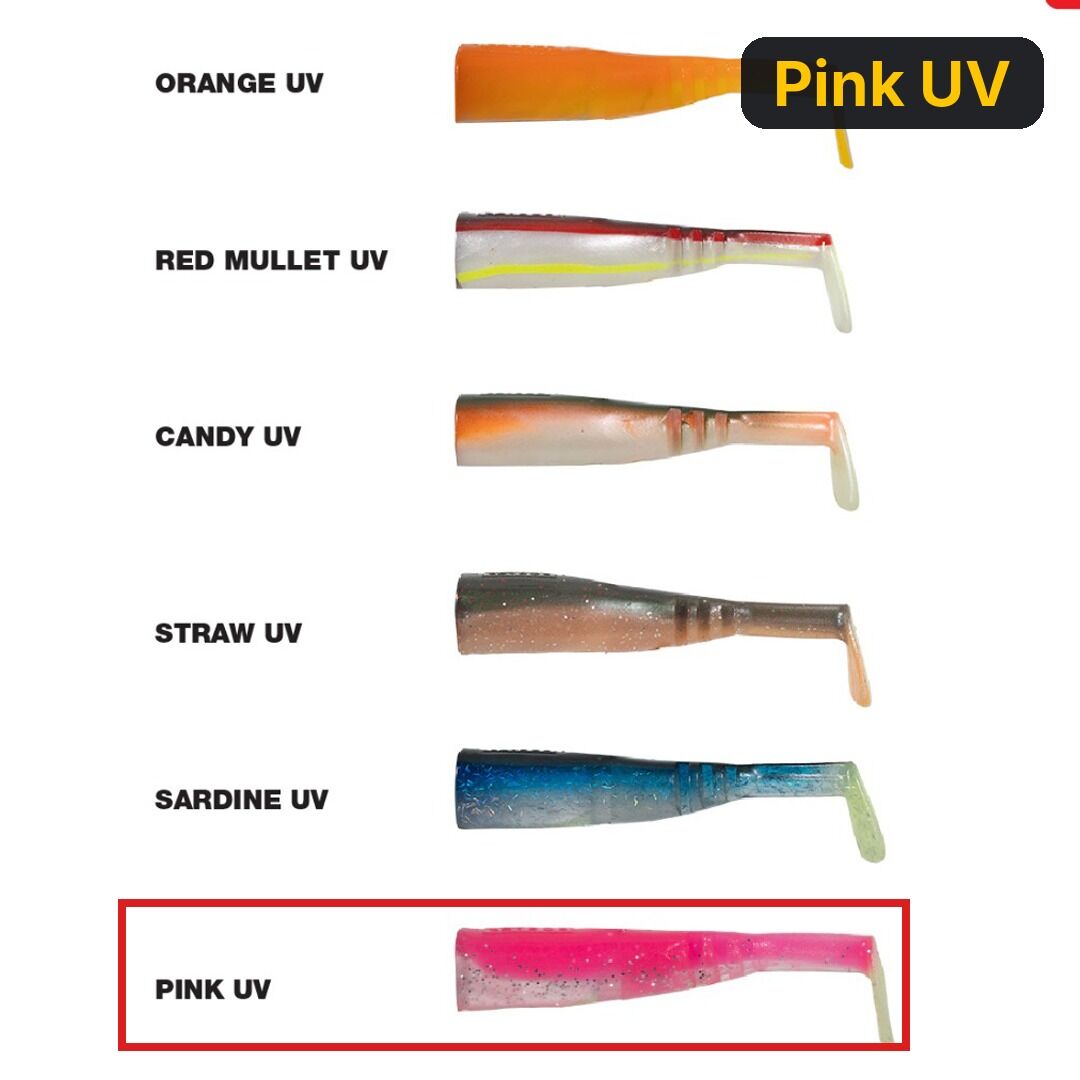 Seabor Lily Shad 11CM (3 AD) Yedek Silikon Pink UV