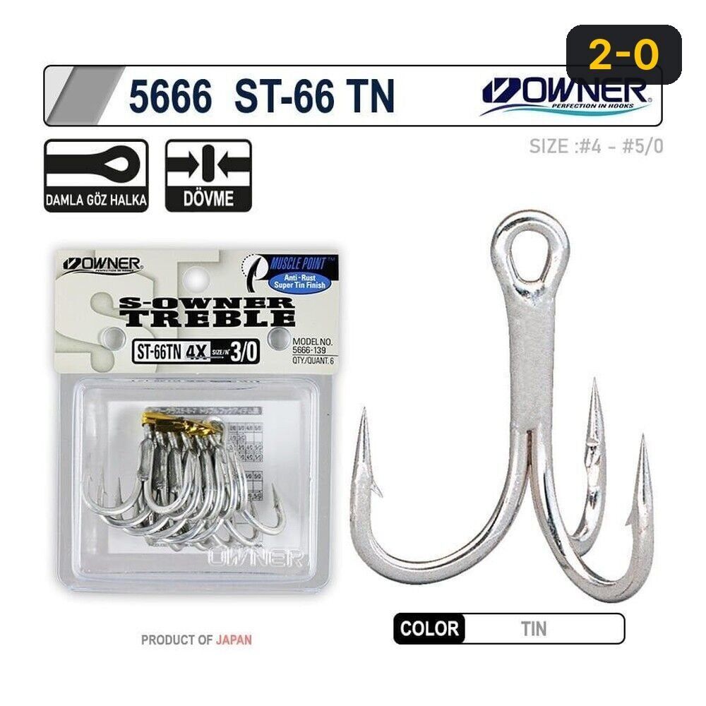 Owner 5666 St-66tn Tin Çarpma İğne 2-0