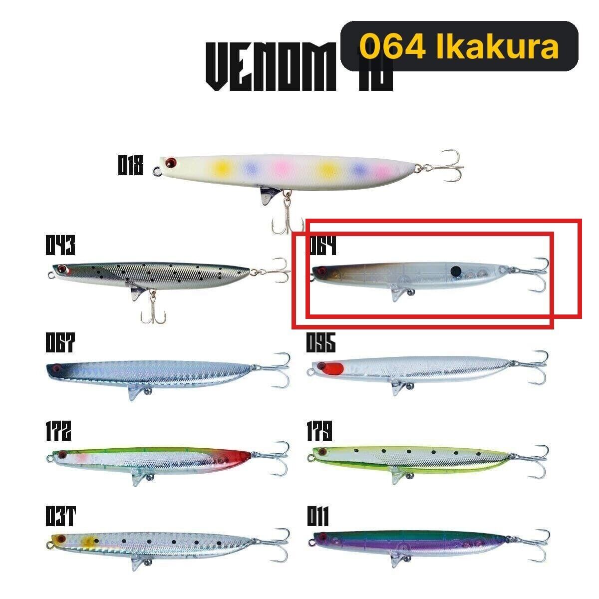 Fujin Venom 10 10.5gr 10cm Maket Balık 064 Ikakura