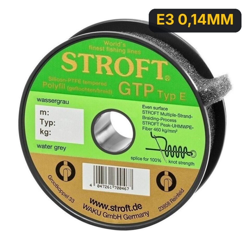 Stroft Gtp Typ E Örgü Misina Gri 150M E3 0,14MM