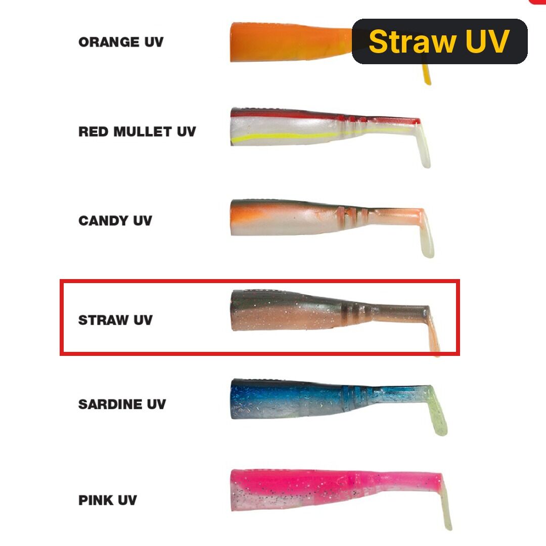 Seabor Lily Shad 11CM (3 AD) Yedek Silikon Straw UV