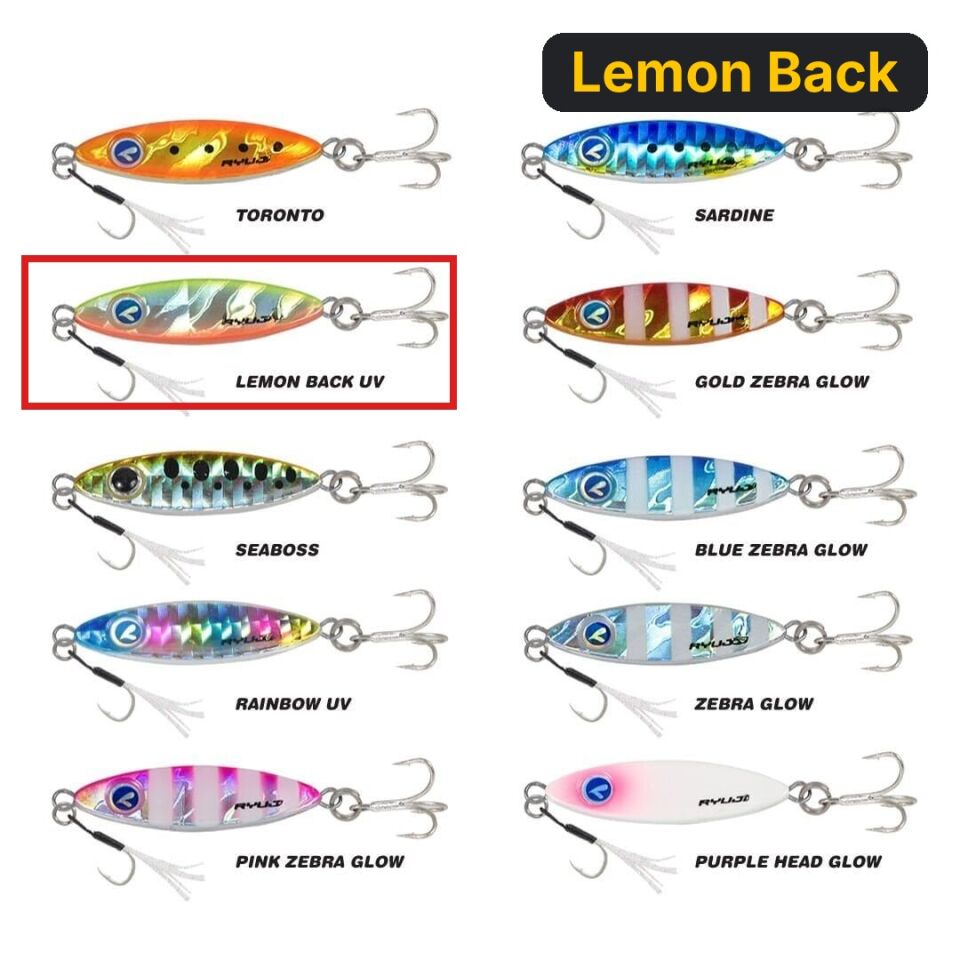 Ryuji Zuby 38mm 10gr Jig Yem Lemon Back
