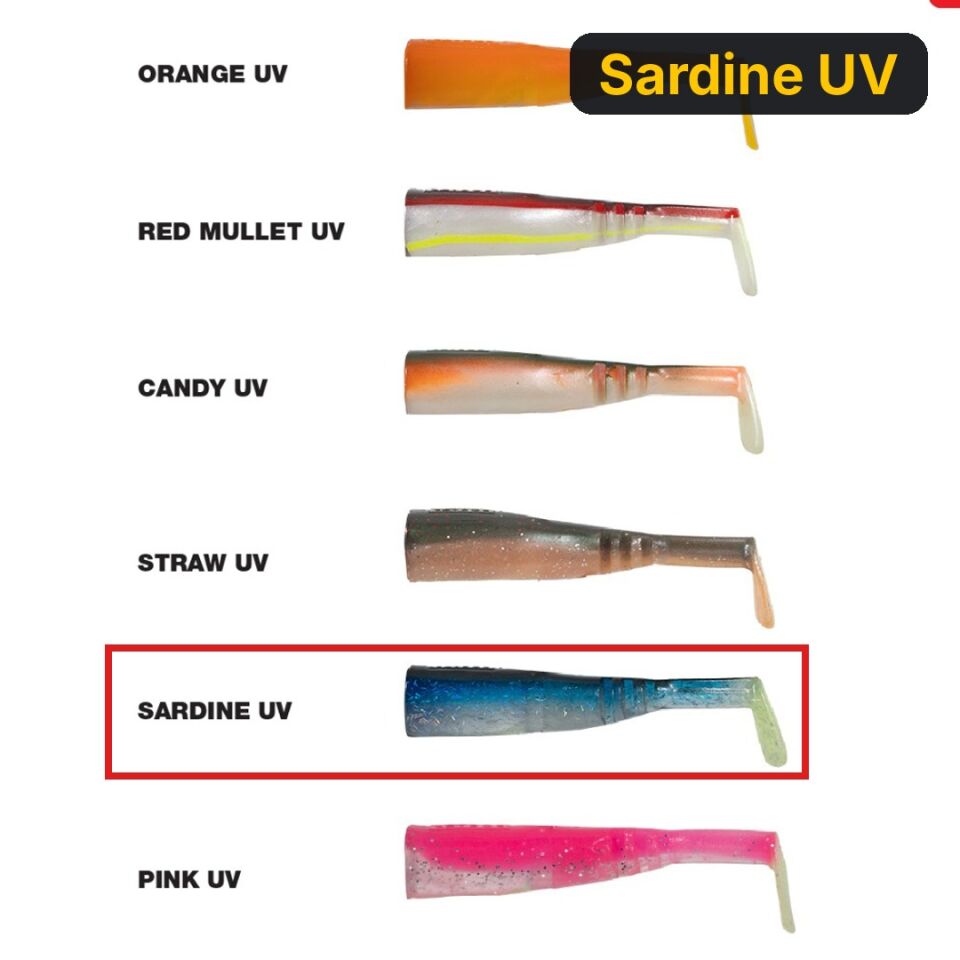 Seabor Lily Shad 11CM (3 AD) Yedek Silikon Sardine UV