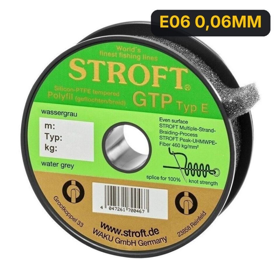 Stroft Gtp Typ E Örgü Misina Gri 150M E06 0,06MM