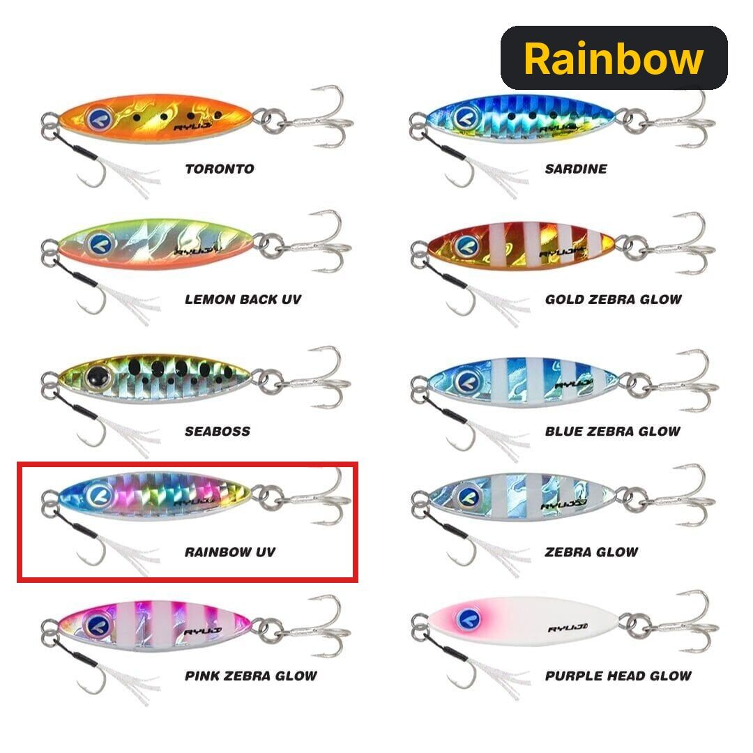 Ryuji Zuby 38mm 10gr Jig Yem Rainbow
