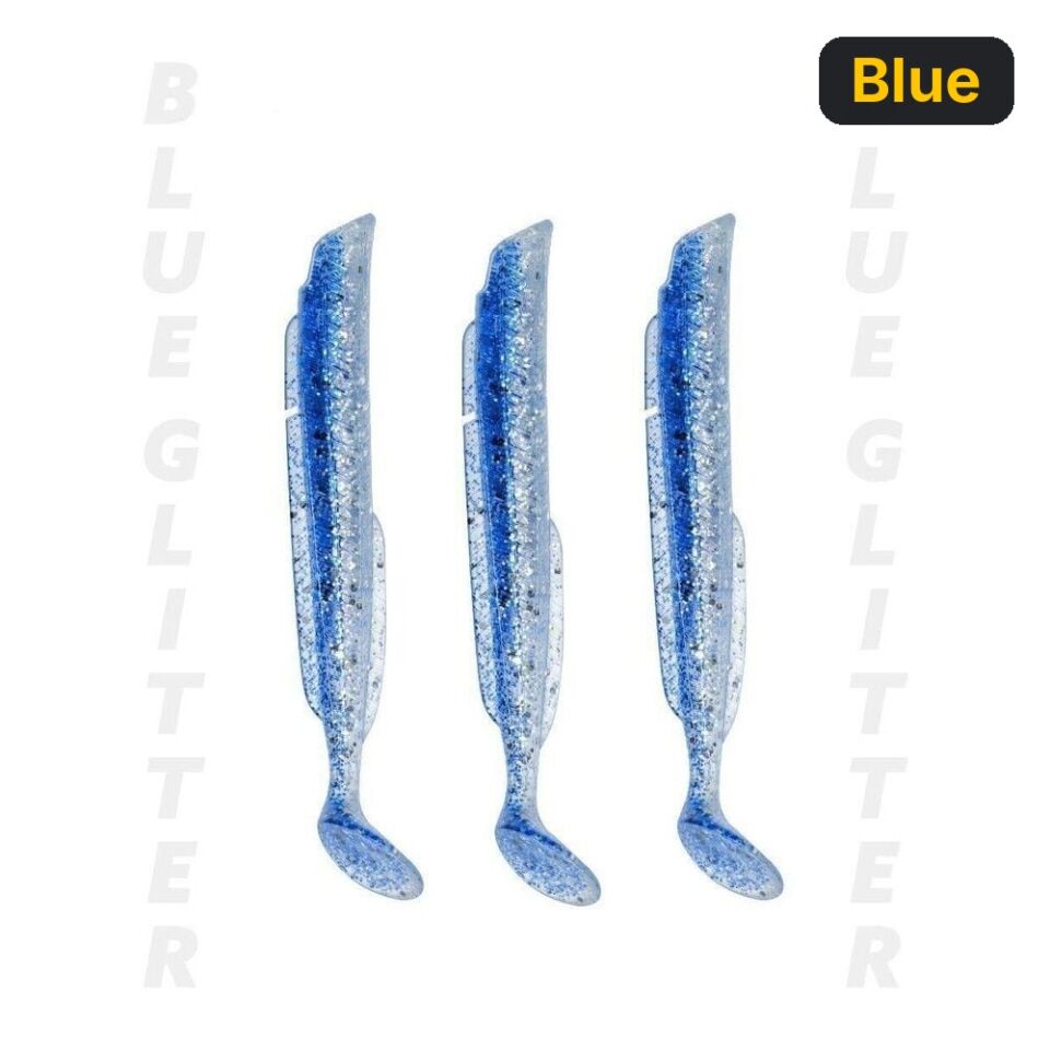 Fujin Salt Eel Body 13cm x3 Silikon Yem Gövde Blue