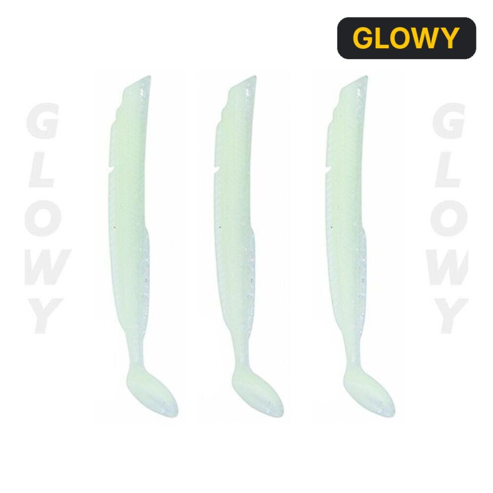 Fujin Salt Eel Body 13cm x3 Silikon Yem Gövde GLOWY