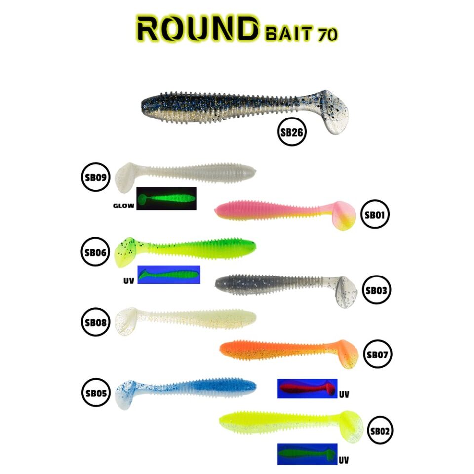 Fujin Round Bait 70mm Silikon Balık SB01