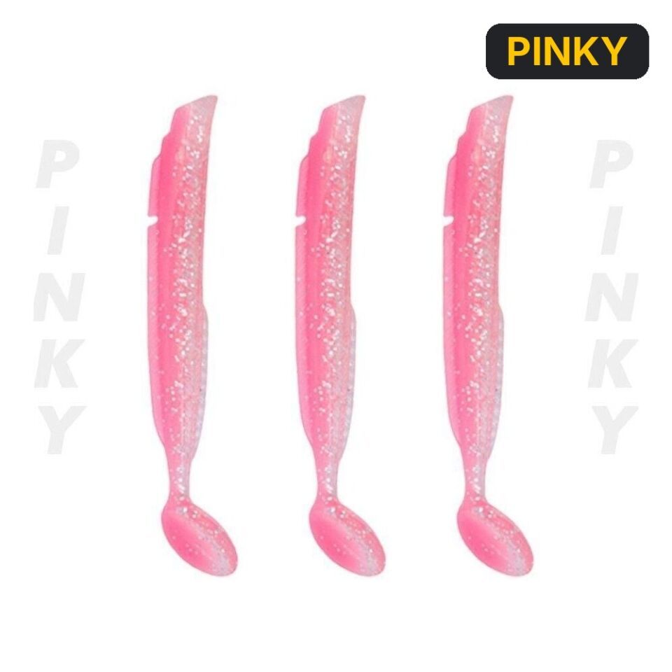Fujin Salt Eel Body 13cm x3 Silikon Yem Gövde PINKY