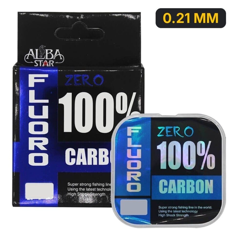 Albastar Zero %100 Fluorocarbon Misina 0.21 MM