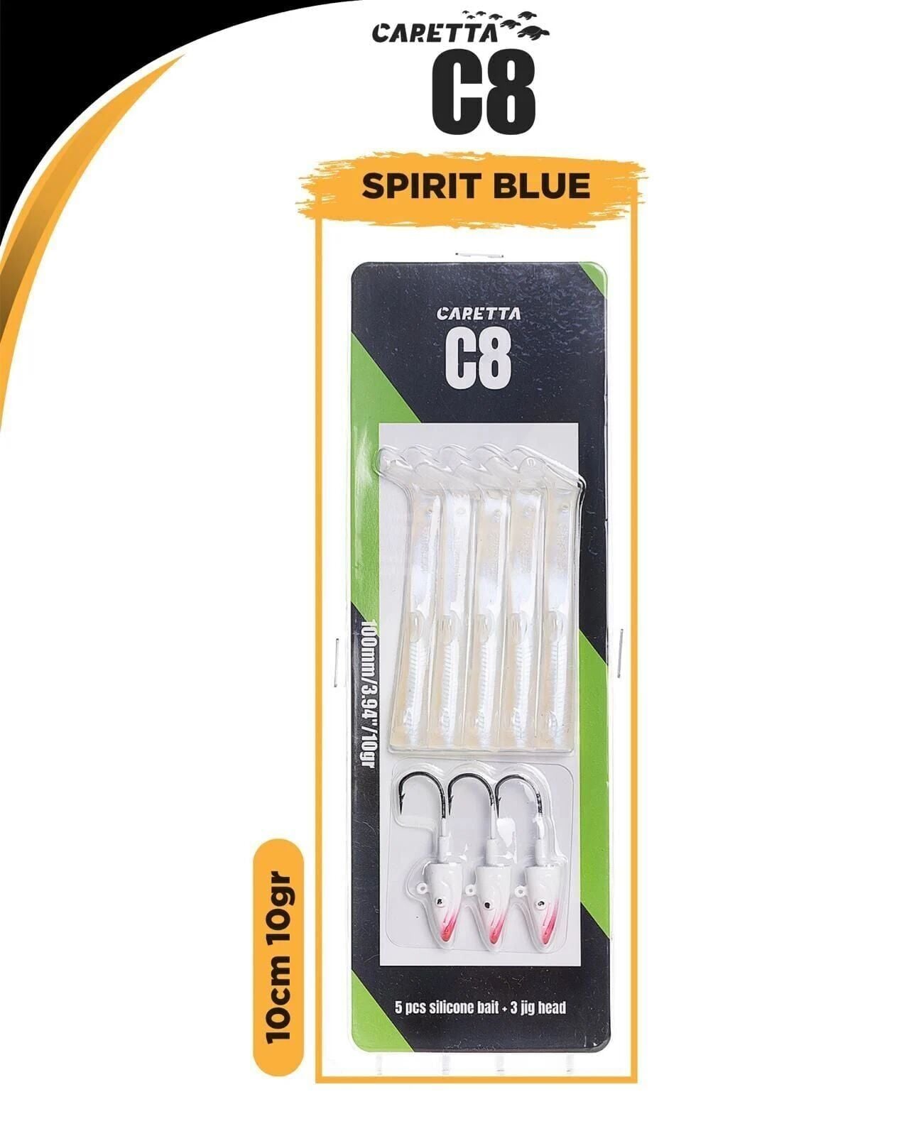 Caretta C8 10 Cm 10 G Silikon Balık Blue Spirit
