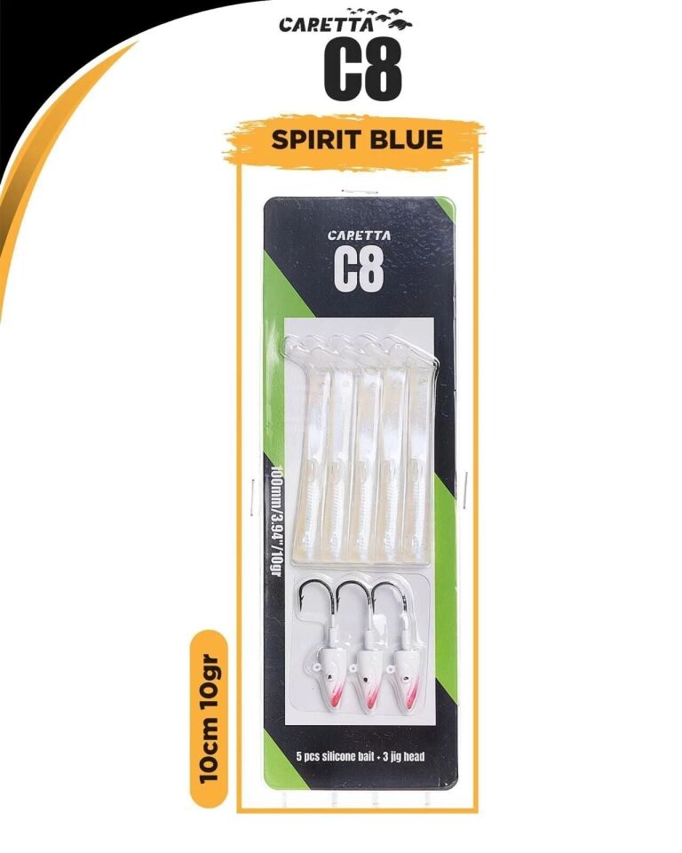 Caretta C8 10 Cm 10 G Silikon Balık Blue Spirit