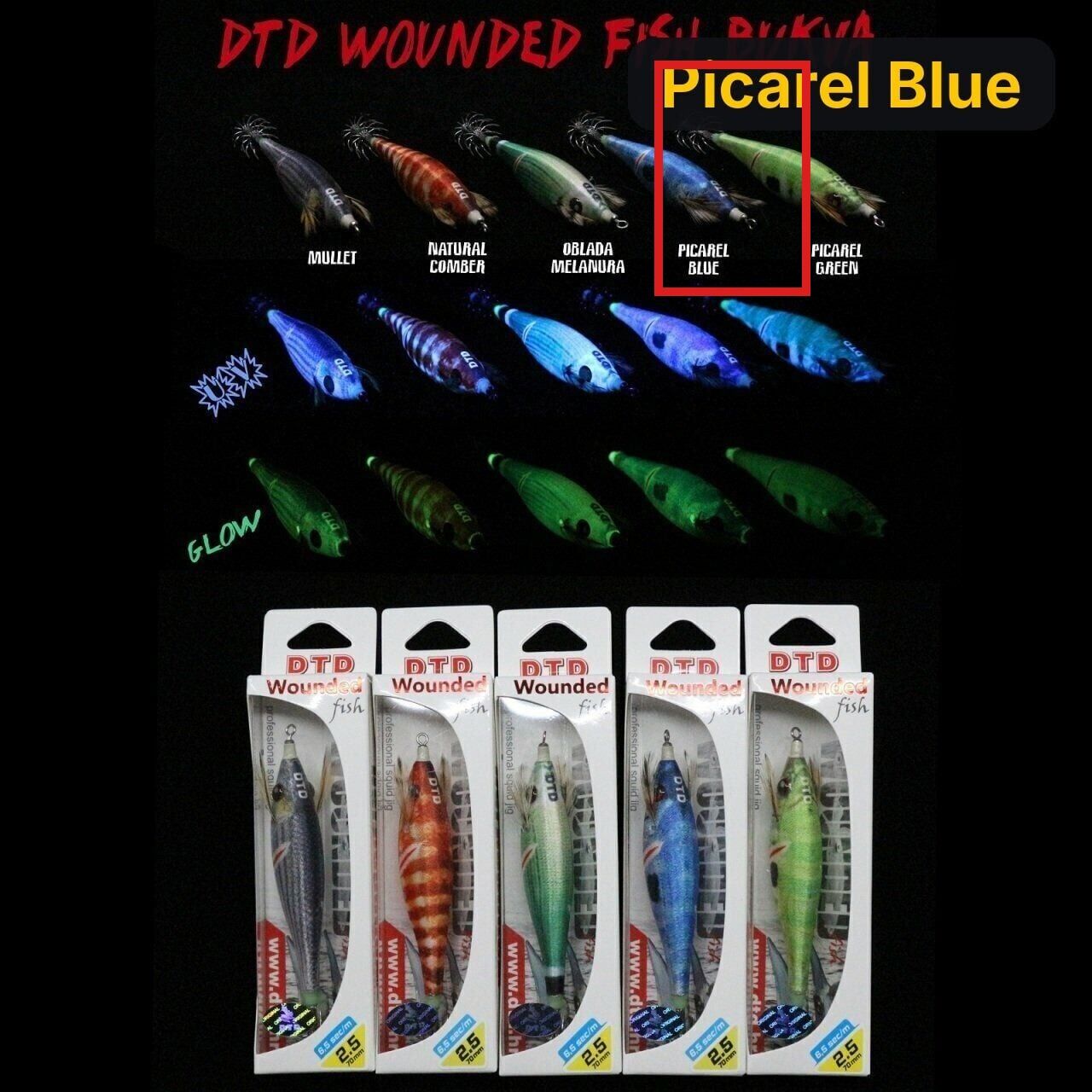DTD Wounded Fish Bukva 2.5 Kalamar Zokası Picarel Blue