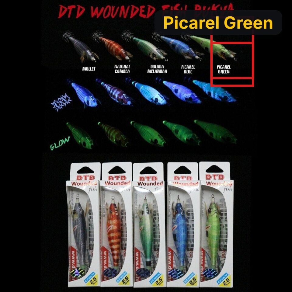 DTD Wounded Fish Bukva 2.5 Kalamar Zokası Picarel Green