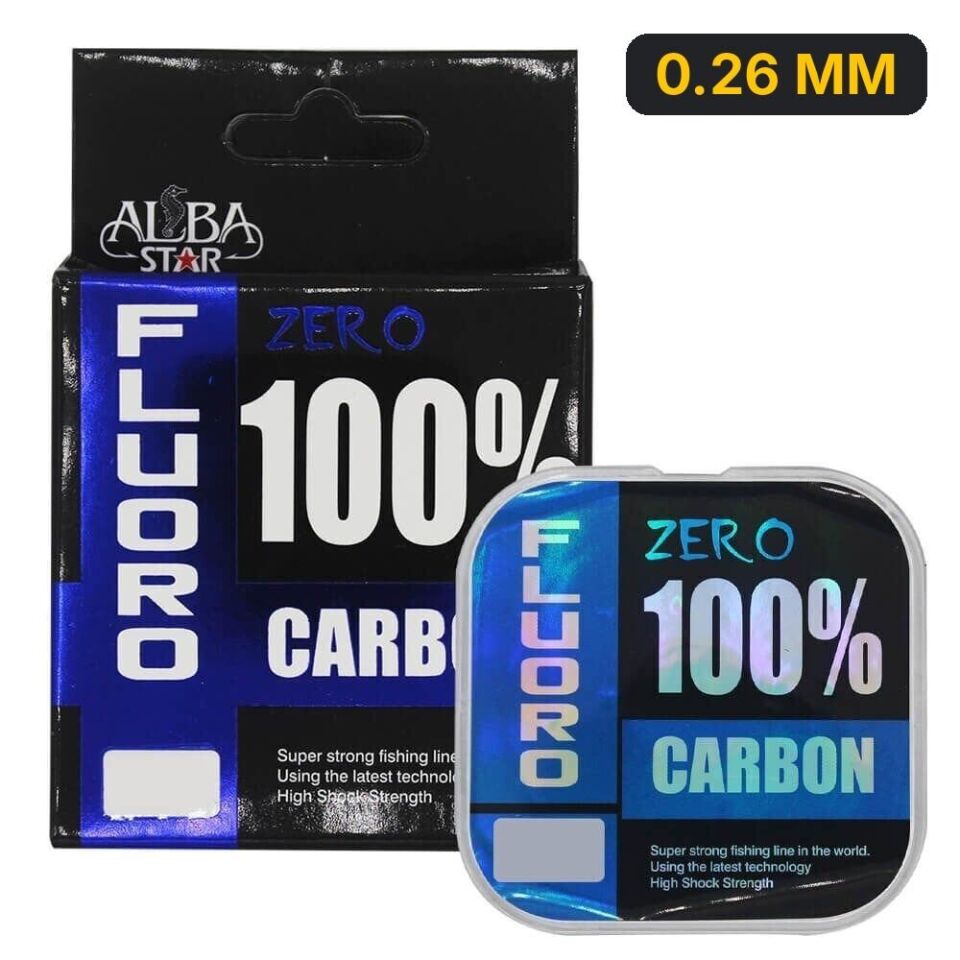 Albastar Zero %100 Fluorocarbon Misina 0.26 MM