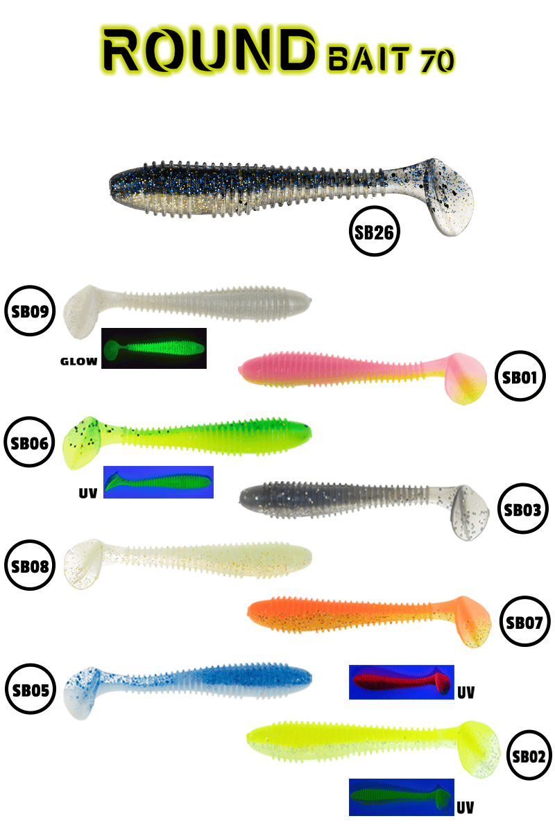 Fujin Round Bait 70mm Silikon Balık SB026