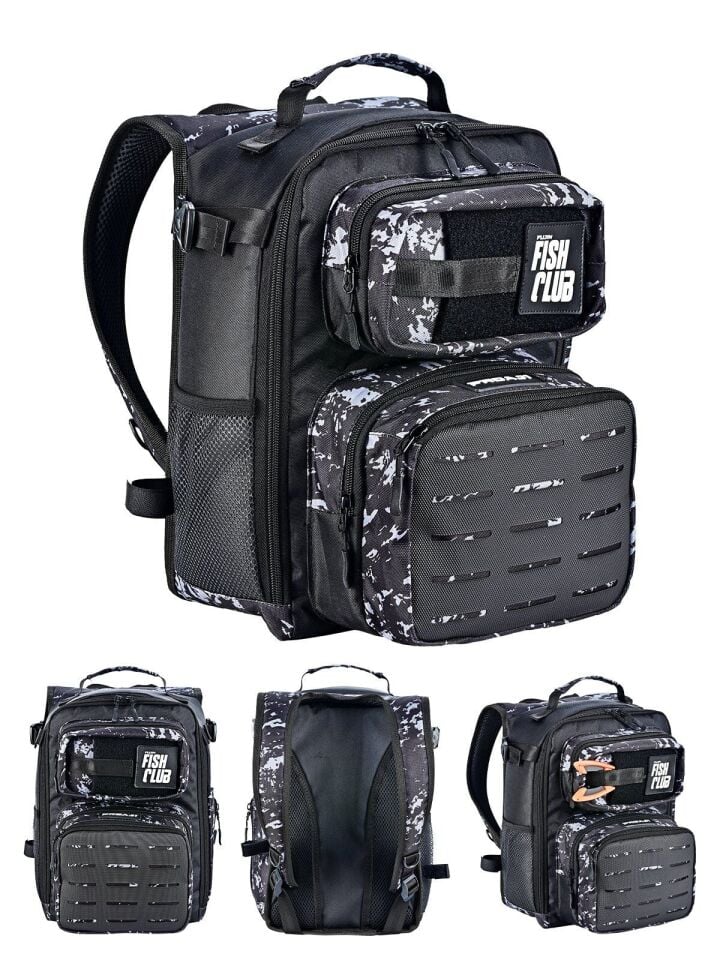 Fujin ProAji Back Pack Black Camo Balıkçı Sırt Çantası