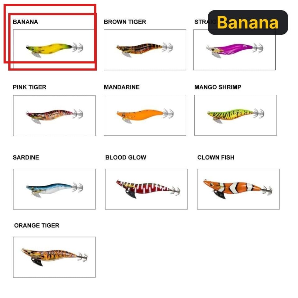 Daiwa Emeraldas Nude V2 #3.0, 11cm, 14gr Kalamar Zokası Banana