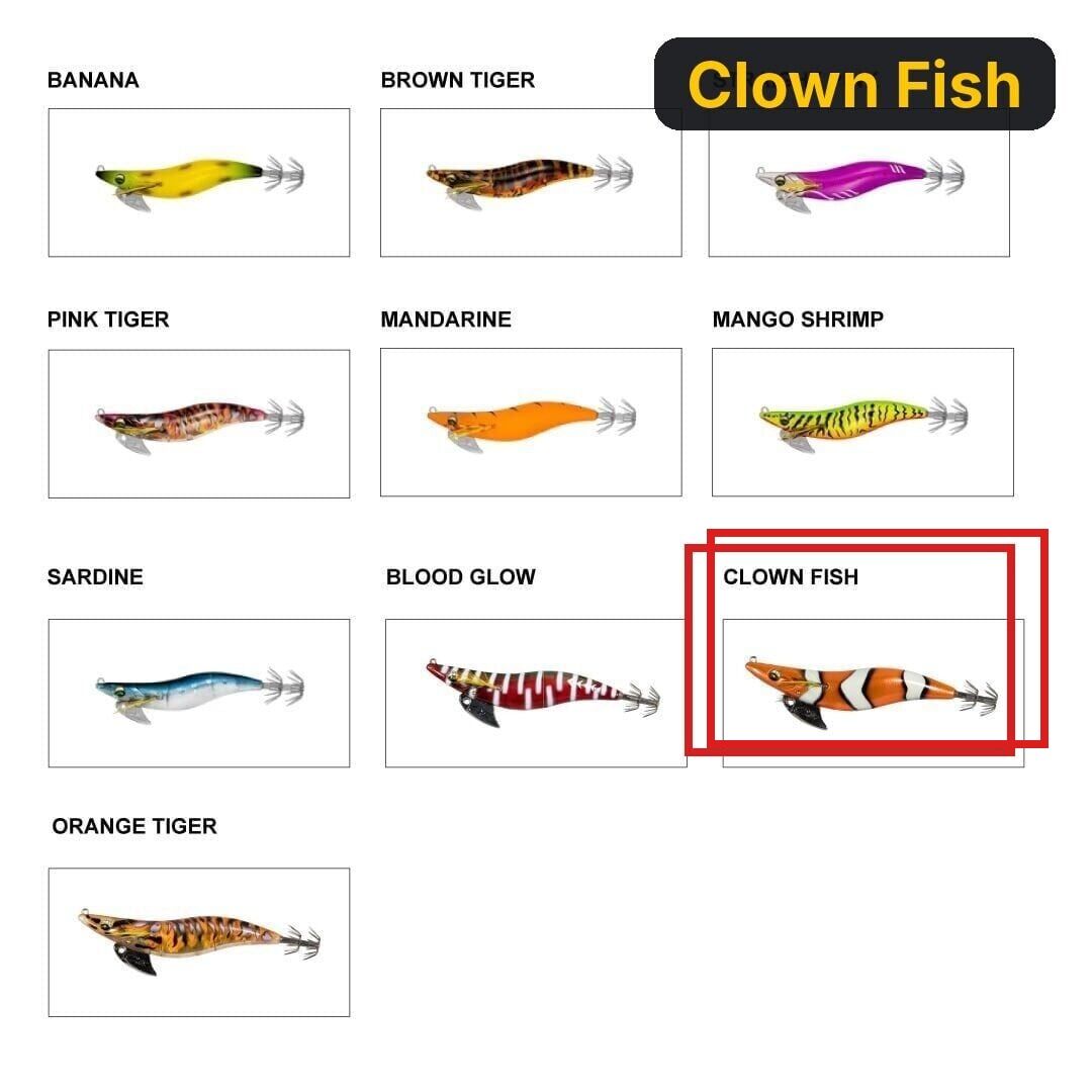 Daiwa Emeraldas Nude V2 #3.0, 11cm, 14gr Kalamar Zokası Clown Fish