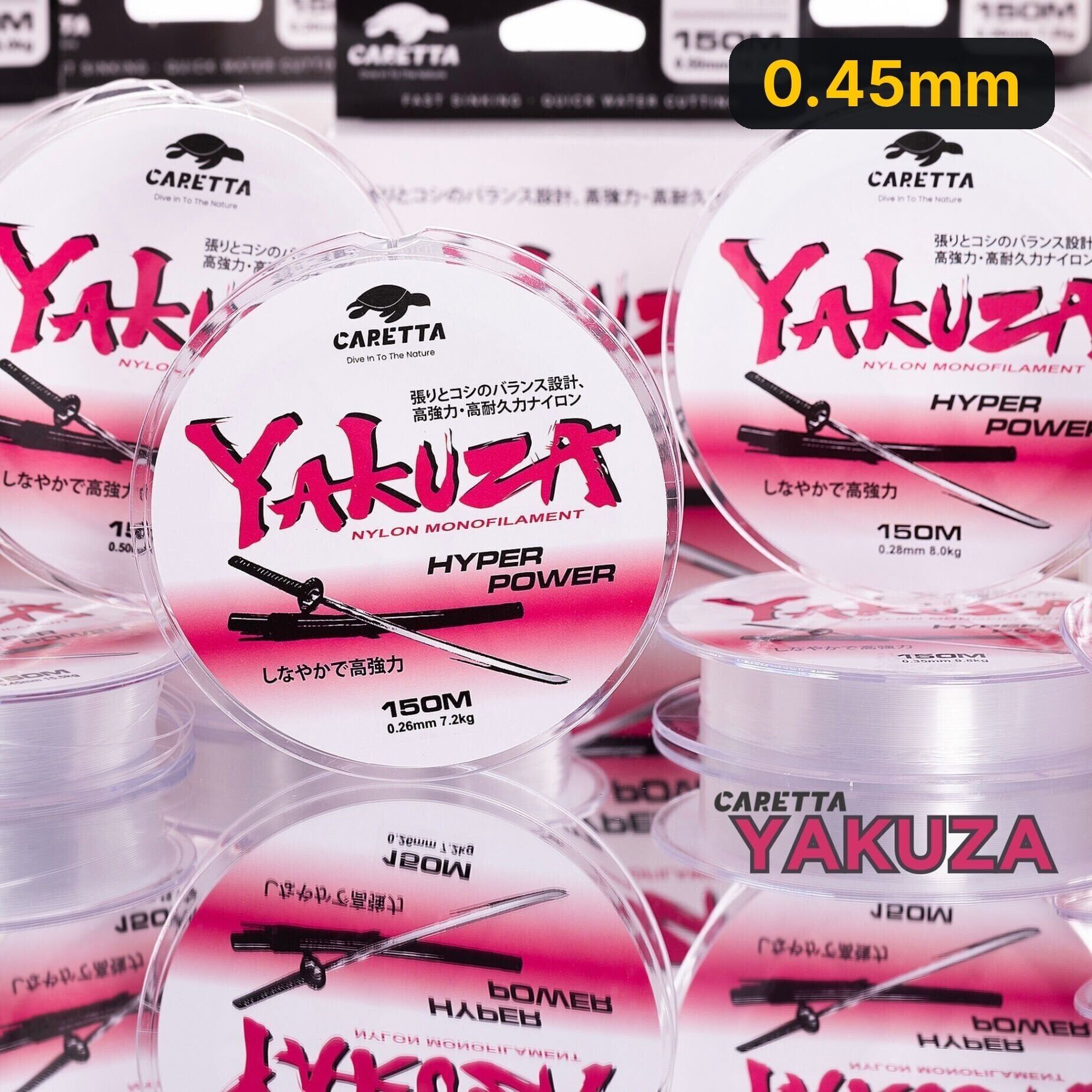 Caretta Yakuza 150 MT Monofilement Misina 0.45mm