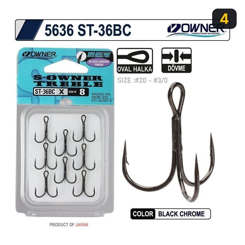 Owner 5636 St-36 Black Chrome Çarpma İğne 4