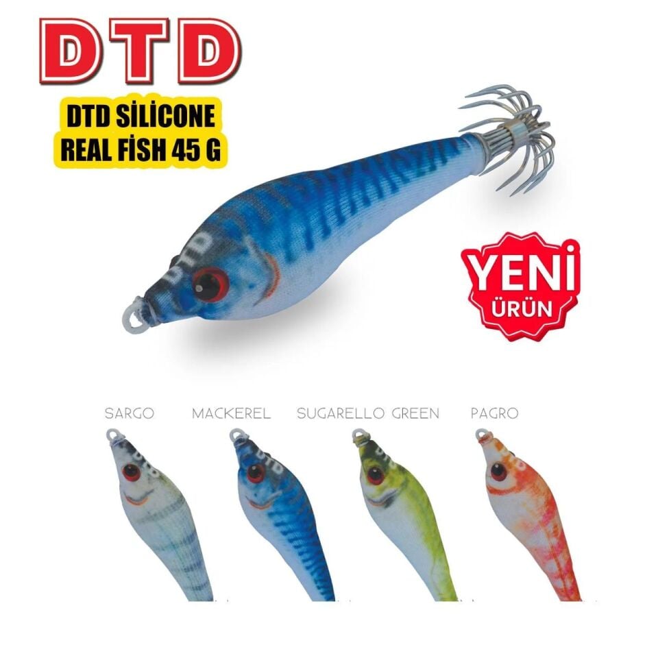 Dtd Silicone Real Fish 45g Kalamar Zokası
