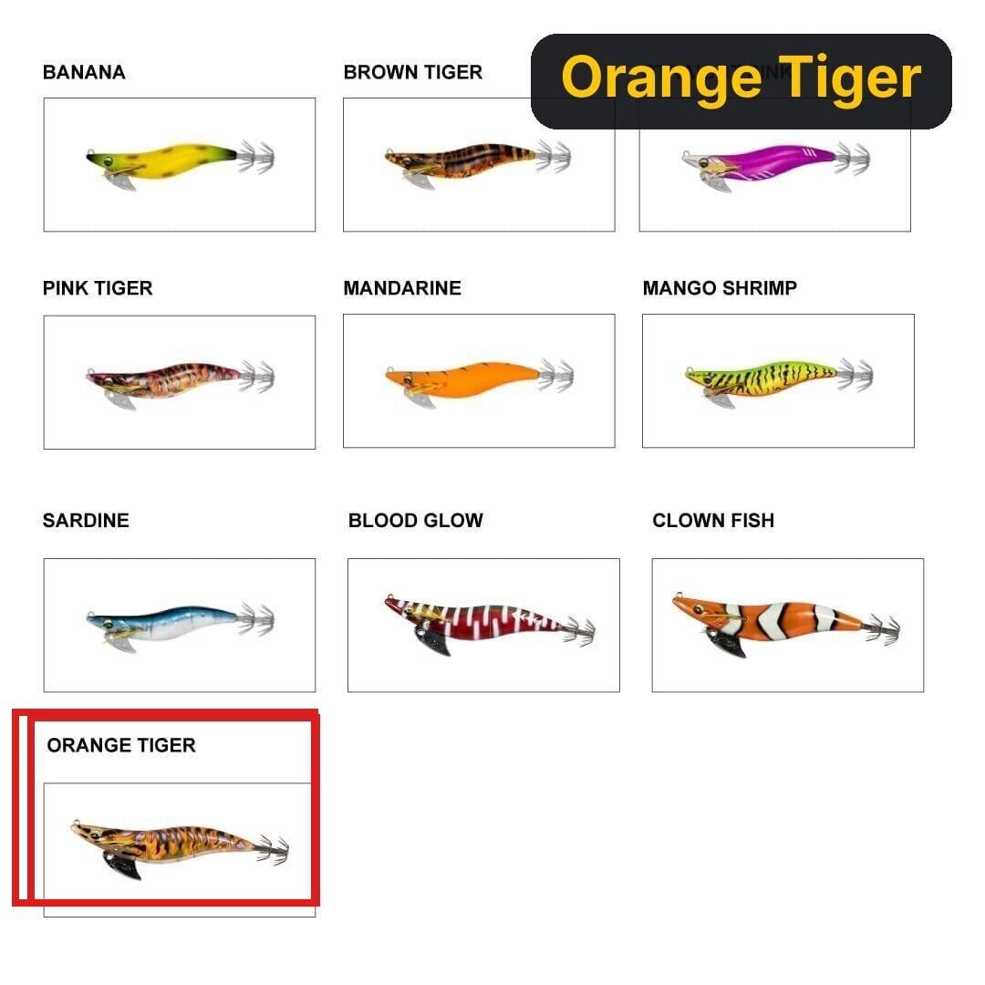 Daiwa Emeraldas Nude V2 #3.0, 11cm, 14gr Kalamar Zokası Orange Tiger