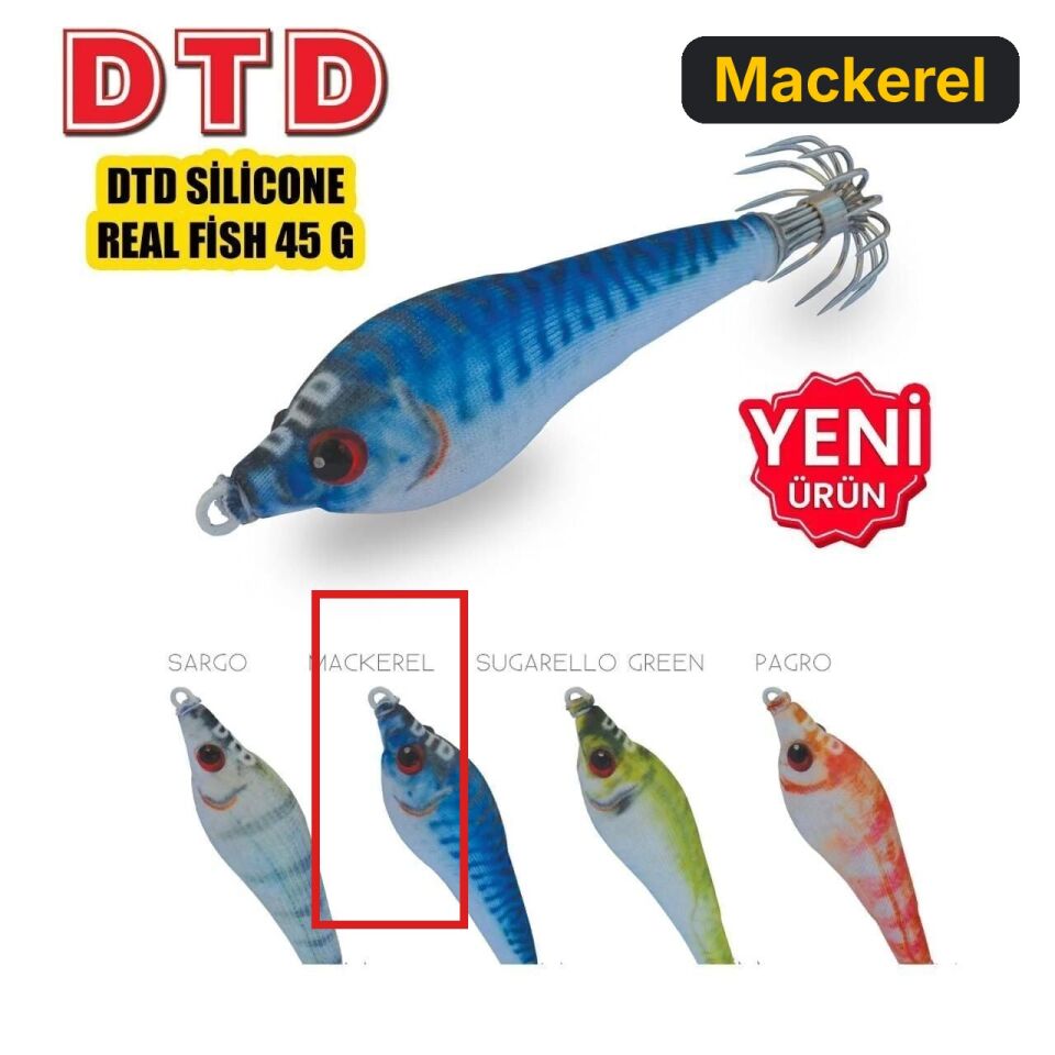 Dtd Silicone Real Fish 45g Kalamar Zokası Mackerel