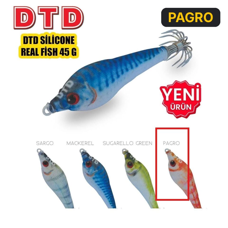 Dtd Silicone Real Fish 45g Kalamar Zokası PAGRO
