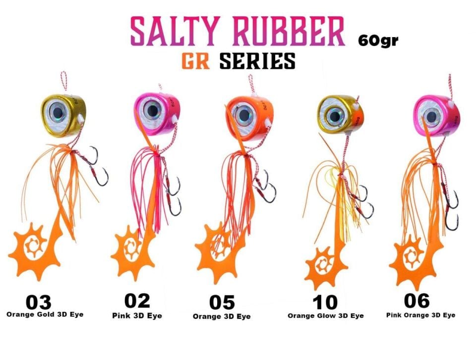 Fujin Salty Rubber 60gr GR Serisi Tai Rubber Set 05 Orange