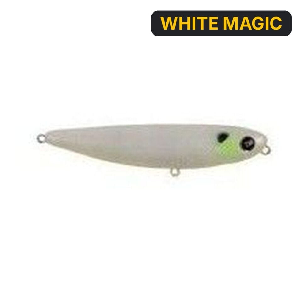 Hanfish Baskın 90mm 12gr Su Üstü Maket Balık WHITE MAGIC