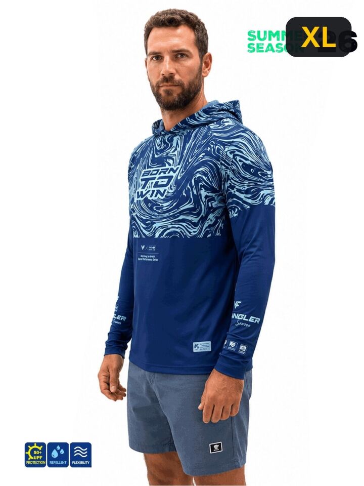 Fujin Pro Angler S26 Hooded Izohips Blue Mint Sweatshirt XL