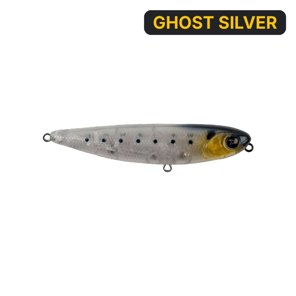 Hanfish Baskın 90mm 12gr Su Üstü Maket Balık GHOST SILVER