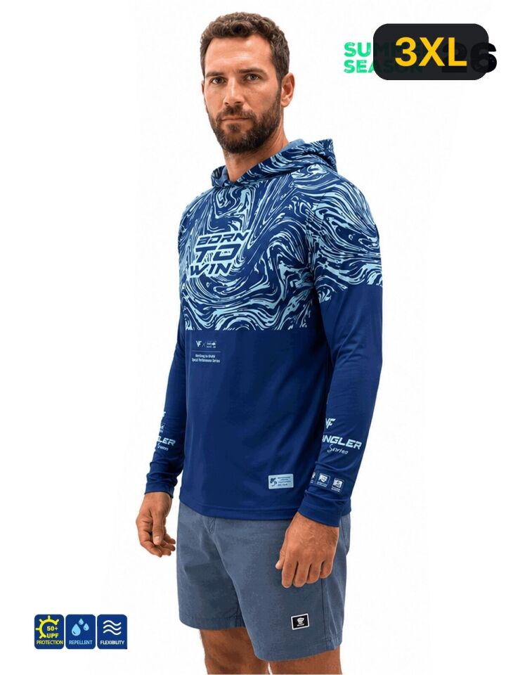 Fujin Pro Angler S26 Hooded Izohips Blue Mint Sweatshirt 3XL