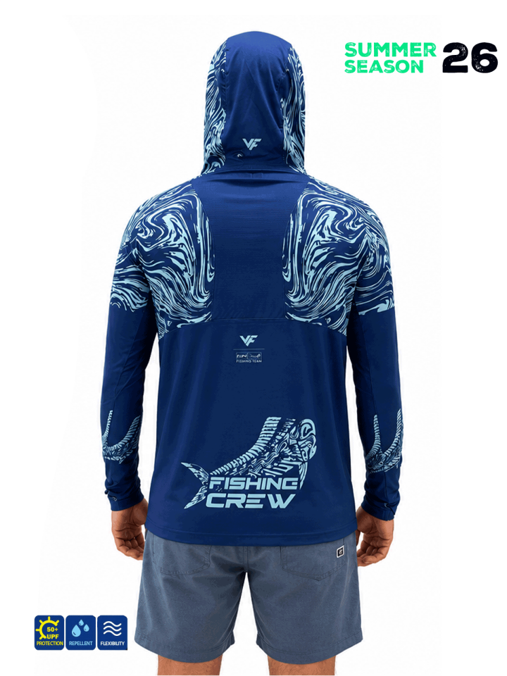 Fujin Pro Angler S26 Hooded Izohips Blue Mint Sweatshirt 4XL