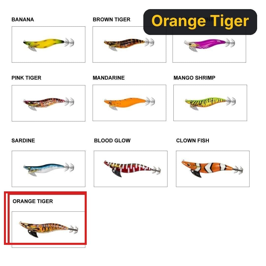 Daiwa Emeraldas Nude V2 #3.5, 13cm, 19.5gr Kalamar Zokası Orange Tiger