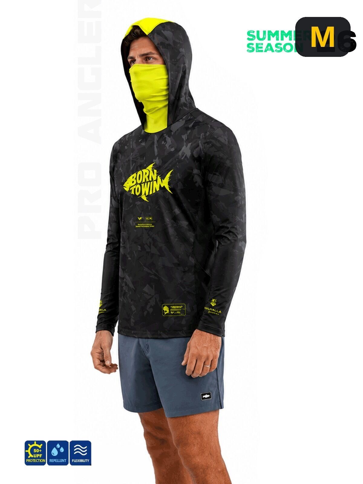 Fujin Valhalla BTW S26 Yellow Camo Sweatshirt M