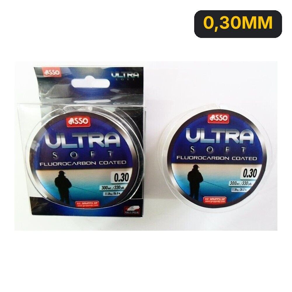 Asso Ultra Soft 150mt Fluorocarbon Kaplamalı Misina 0,30MM