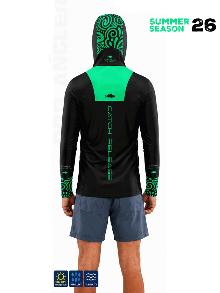Fujin Valhalla Algea S26 Black Green Sweatshirt 4XL