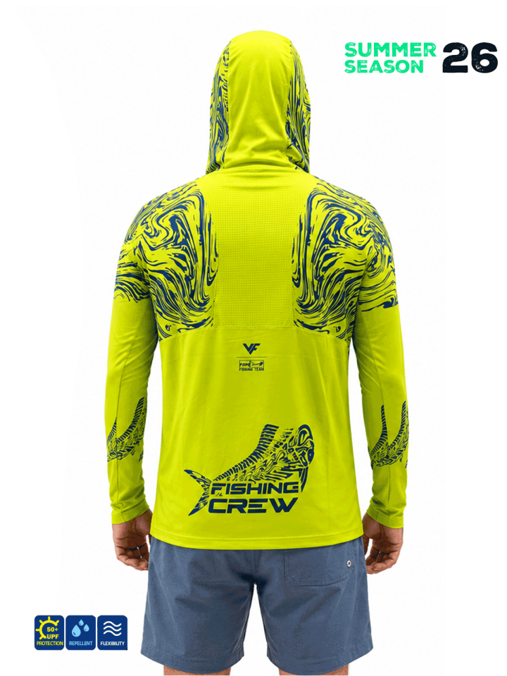 Fujin Pro Angler S26 Hooded Izohips Green Blue Sweatshirt XL