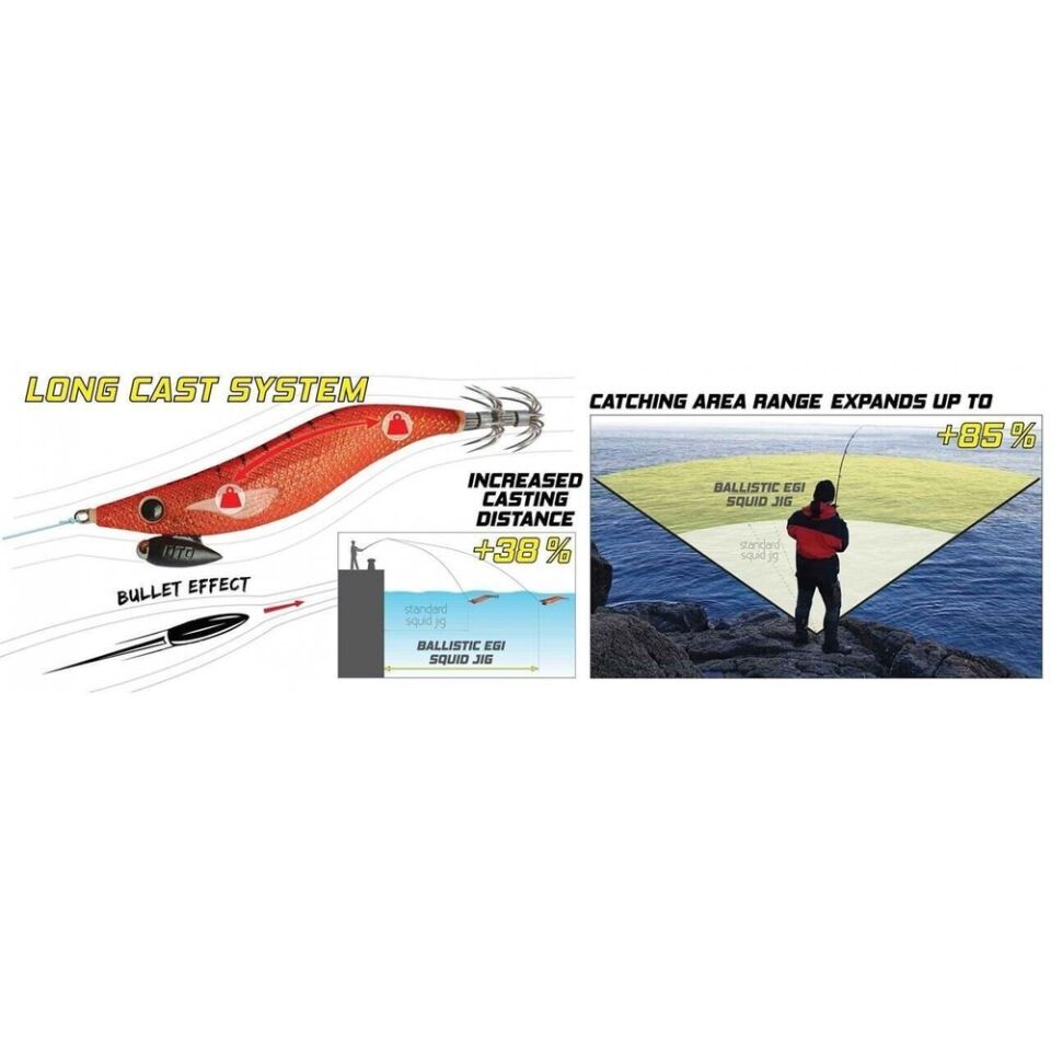 DTD Ballistic Egi 3.0B Glow Sinking Speed 100 mm 16 gr Kalamar Zokası