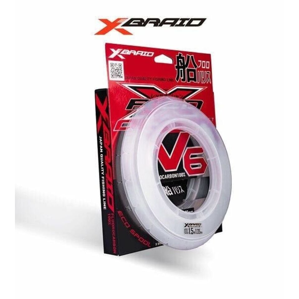 YGK X059 Red Ocean V6 FC 100M %100 Florocarbon Misina